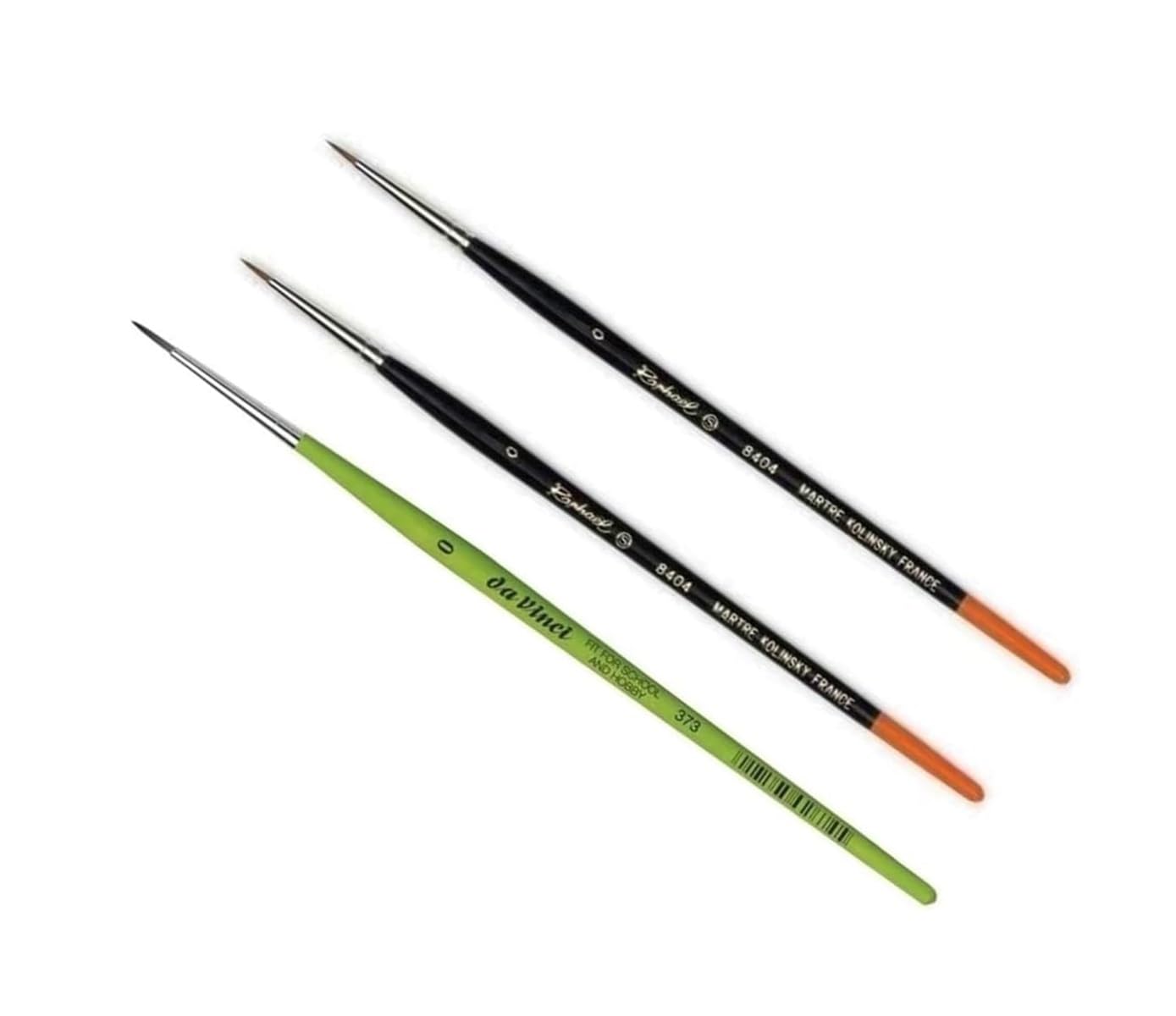 Pinceau Raphael Series 8404,kolinsky Rouge Sable Pinceau,Taille 0 Set 2pcs ET 1 Pinceau