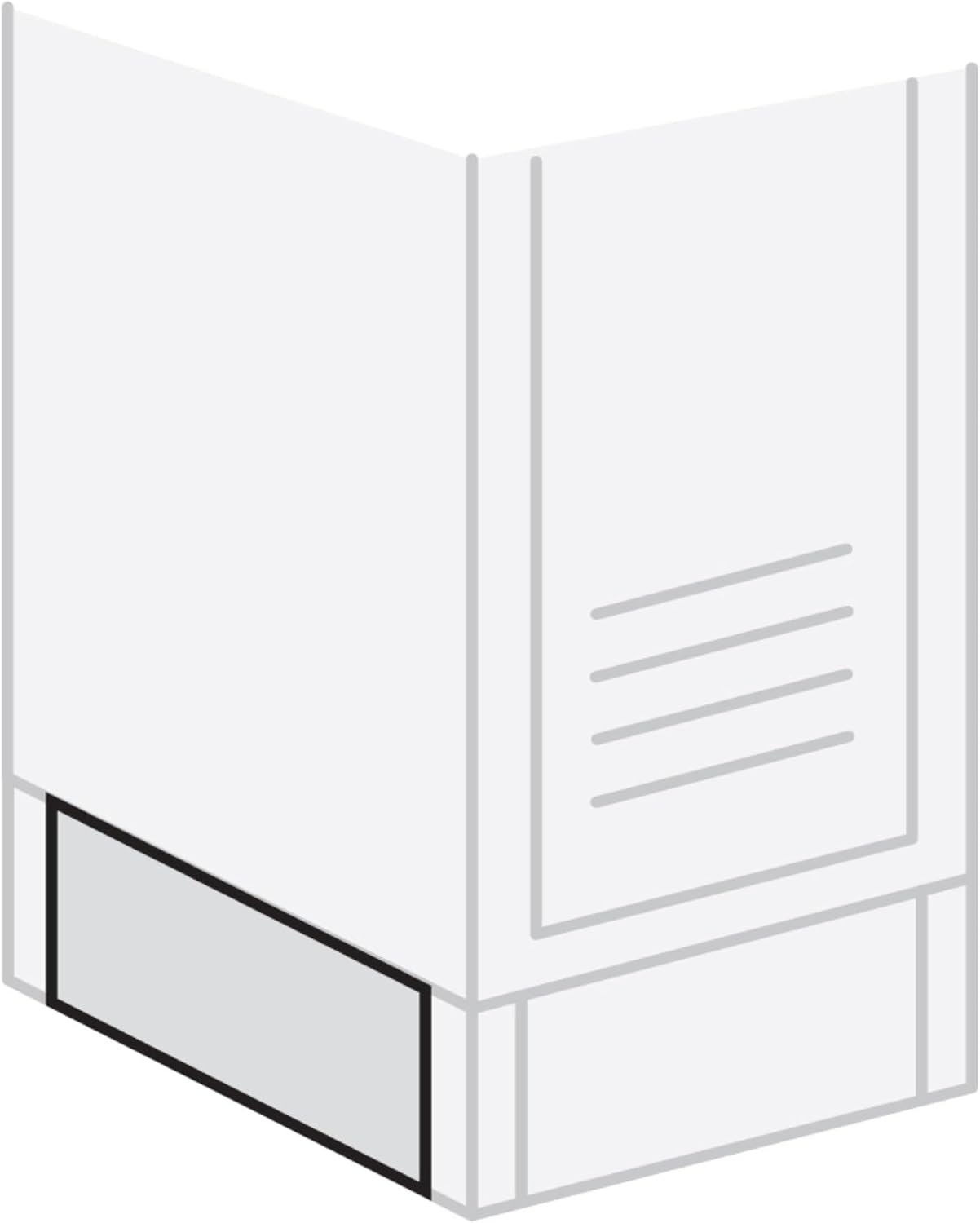 Salsbury Industries End Base - for 21 Inch Deep Lockers - Gray