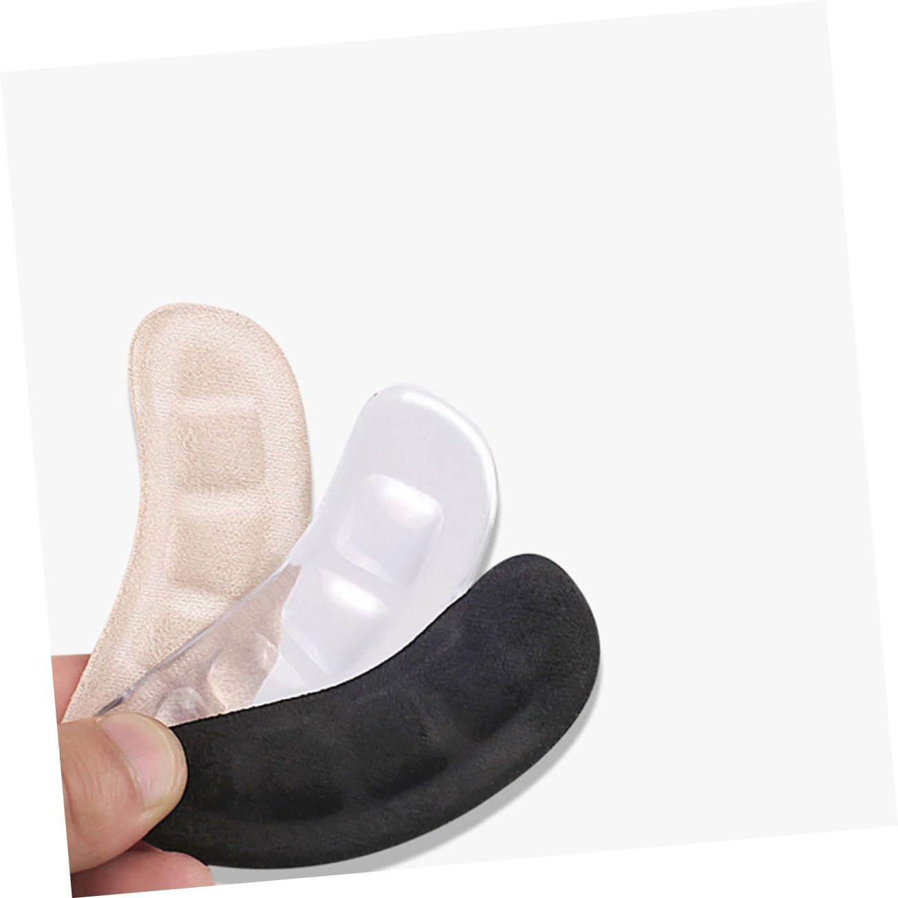 NOLITOY 15pairs Wear Heel Pads Self-Adhesive Cushions for High Heels Breathable Non- Design for and Against Abrasions