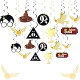 LaVenty 24CT Wizard Birthday Party Supplies Set Wizard Happy Birthday Banner Wizard Magical Theme...