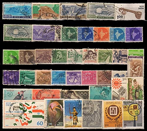 ISC~ India 110 All Different Stamps-Large & Small Used Postage Stamps ~ STAMPEX