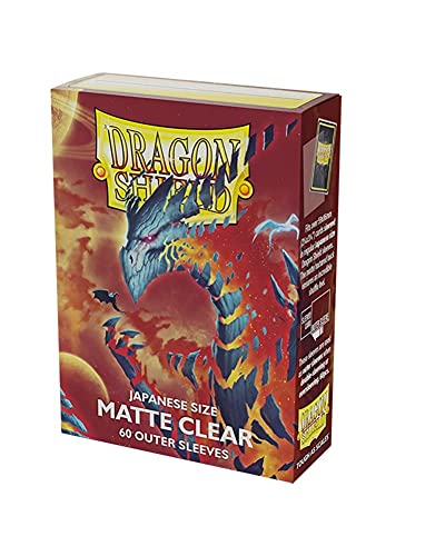 Dragon Shield 60 ct Japanese Matte Outer Sleeves Clear...
