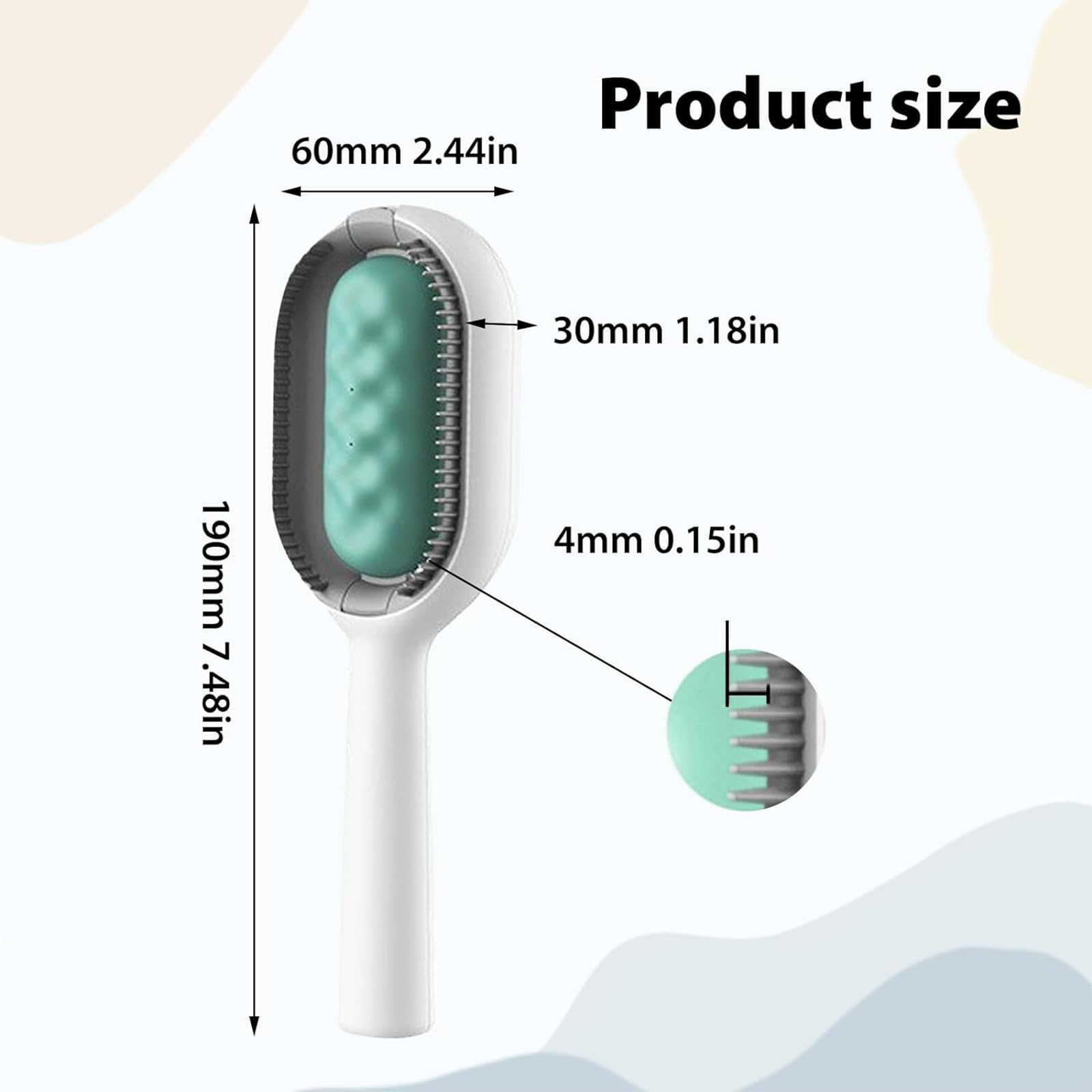 TRHDFW 1PCS Cat Brush With Water Tank,Cat Grooming Brush Or Dogs And Cats,Portable Professional Cat Brushes For Grooming And Cleaning - Image 2