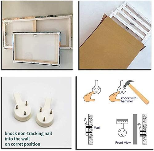 Miniatura 6 de Lienzo decorativo para pared, diseño de tigre de ojos azules, decoración de pared de tigre de ojos azules, imagen de tigre azul, blanco y negro,