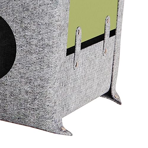 WeiLaiKeQi Cama de dormir para gatos em ambientes fechados, tenda de esconderijo para gatos em feltr