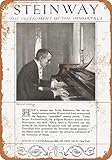 rachmaninov preludes Wetterfest, rostet nicht. MNUT Metallschild 1920 Rachmaninoff für Steinway Pianos aus Aluminium, 20,3 x 30,5 cm