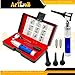 Blue Handle Veterinary Otoscope Set with Specula, Extra LED Bulbs, and a Hard Storage Case - Animal Ear, Nose, and Throat Examination