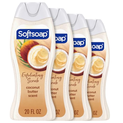 Softsoap Coconut Butter Body Wash, 20oz, 4 bottles