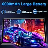 2026 Tablet 10 Inch Android, 20GB RAM+128GB ROM (TF 2TB), FHD, Octa Core, 5G+WiFi 6 | Widevine L1 | 6000mAh | Bluetooth 5.0 | GMS | Type-C | 8MP+5MP | Widgets| Tablet with Keyboard & Mouse - Black - Image 6