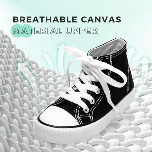 Toddler Canvas Shoes Casual Sneakers for Kids Boys and Girls Low Top Canvas Sneakers Lace Up Canvas Shoes2