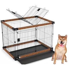 ⭐️北欧風‼️木製 犬用ケージ かわいい 屋根付き 楽天市場】【屋根付きセット】犬 ケージ 幅120×奥行80 PWSR-1280