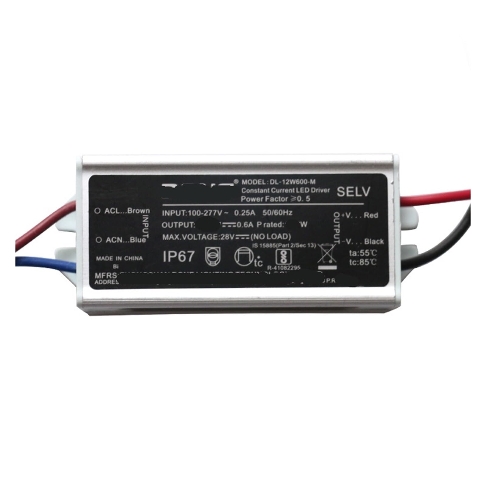 PWANUIGTE HL-DL LED Constant Current Drive Power Supply Rectifier Mirror Headlight Ballast Ceiling Light Driver(31.5W 21-42V 750MA)