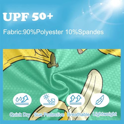 Image of CaTaKu Boys Swim Shirt Long Sleeve Rash Guard for Boys Toddler Rashguard Water Sun Shirt UPF+ 50 Swimwear