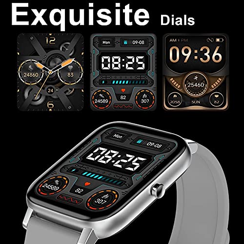 H80 Heren Smart Watch, IP67 Waterdicht 1,69 Inch Touchscreen Hartslag Monitor Sport Fitness Tracker SmartWatch voor iOS Android - Afbeelding 4