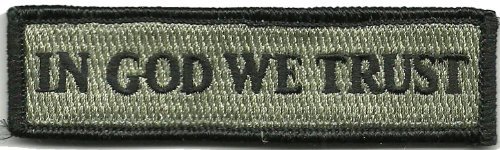 in GOD We Trust - Tactical Morale Patch - ACU (Silver & Black)