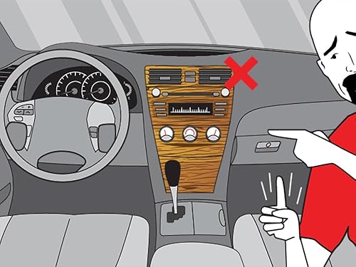 Miniatura 5 de Rvinyl Dash Kit Decal Trim Compatible with Mazda 626 1998-2002 - Camo (Red Carmine Flecktarn)