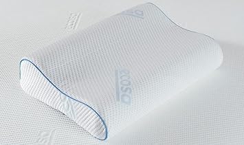 Ecosa Cooling Gel Memory Foam Pillow, Adjustable Memory Foam Pillow, Travel Pillows for Sleeping, Cervical Neck Pillow for Sleeping, Soft Memory Foam Pillows for Side Sleepers