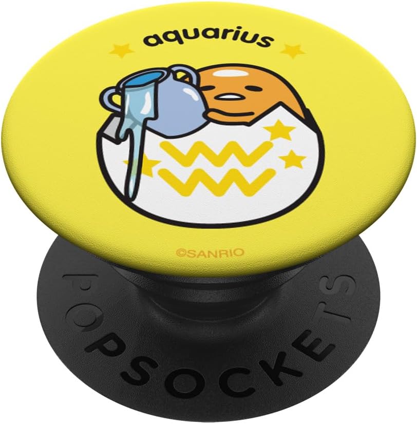 Gudetama Zodiac Aquarius PopSockets MagSafe PopGrip for iPhone