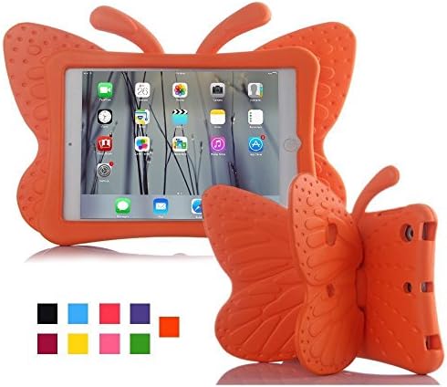 HCHA iPad Pro 9.7 Case Kids iPad Air/Air 2 Kids Proof Case Cartoon Butterfly Lightweight Shockproof Durable Cases EVA Foam Protective Cases and Covers for iPad 5 6 New iPad 2017 iPad Pro 9.7 (Black)