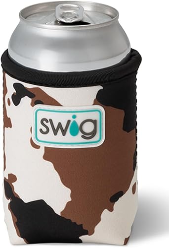 Miniatura 173 de Swig Life Skinny Can Coolie, soporte delgado de 12 onzas, enfriador de neopreno aislado con bolsillo, fundas para botellas de cerveza altas, All