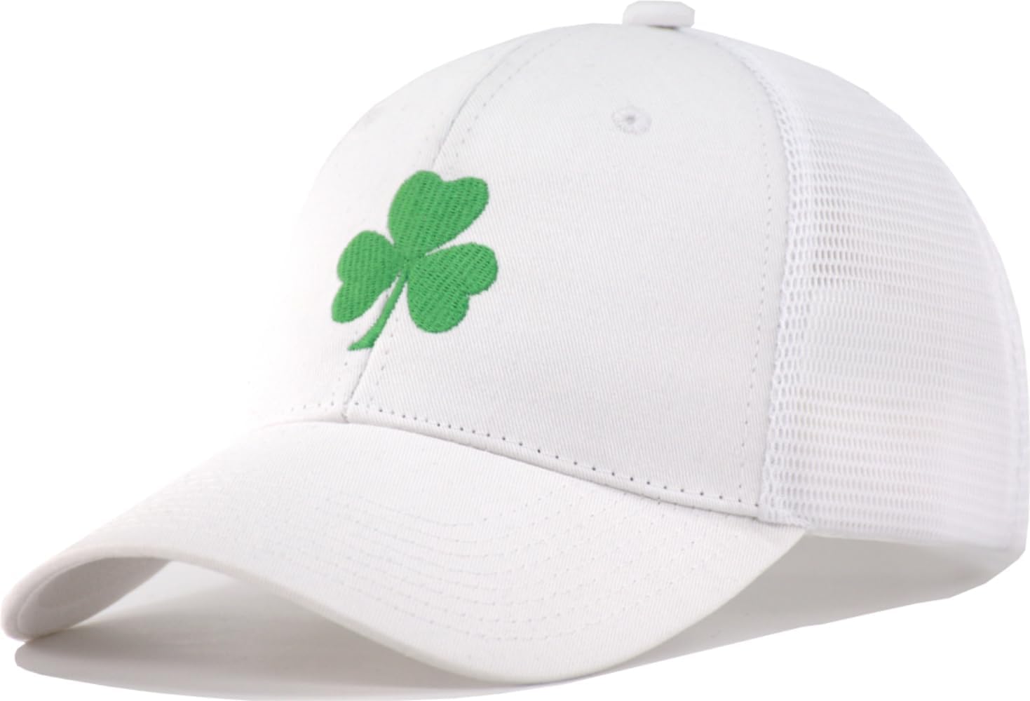 TSSGBL St Patricks Day Hat - Irish Lucky Clover Trucker Hat,Shamrock Embroidered Baseball Cap Gifts for Men Women