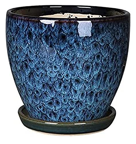 Pots de fleurs avec plateau fendu pour éviter l'excès d'eau