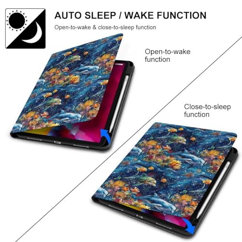 Housse iPad Pro 11 pouces de 1ère à 4e génération, finitions premium illustrées
