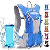 ✅ LÉGER ET RESPIRANT: Ce sac à dos d'hydratation d'une capacité de 15 L seulement (500 g). Les bretelles dorsales et d'épaules sont conçues avec un système de ventilation en éponge qui crée un flux d'air lorsqu'il est porté. Respirant et résistant, pour les sports de plein air tels que la randonnée, l'alpinisme, le vélo, le camping, la planche à roulettes, la course à pied, le fitness.