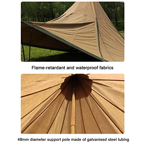 Carpa tipi impermeable para 8 personas 4 estaciones 600x600x350cm miniatura 6