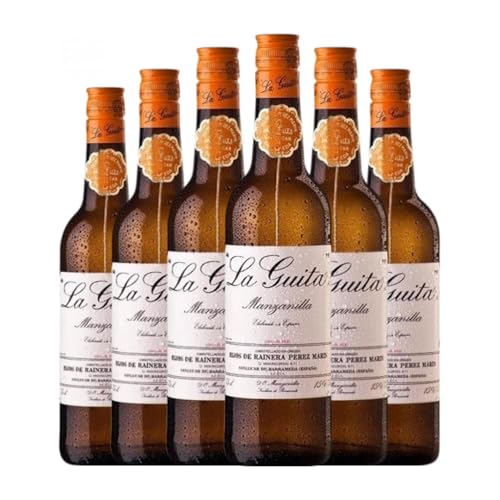 Hijos de Rainera Pérez Marín La Guita Palomino Fino Manzanilla-Sanlúcar de Barrameda Media Botella 37 cl Vino generoso (Caja de 6 Media Botella de 37 cl)
