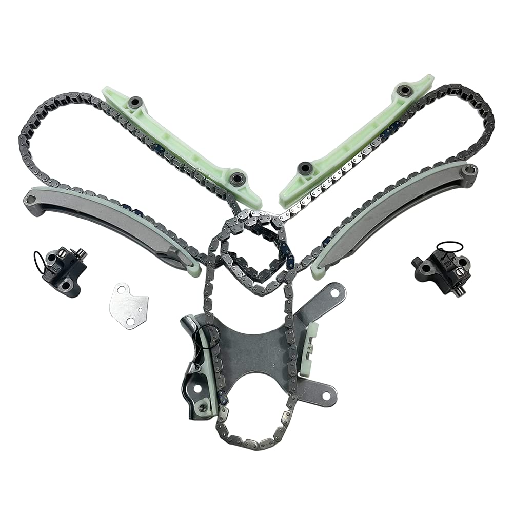 Engine Timing Chain Kit w/o Sprockets | Fit for Dodge Dakota Durango Ram 1500, Jeep Commander Grand Cherokee, Mitsubishi Raider, 4.7L V8 285CID 287CID 16 VALVE, JTEC & NGC Design | OE# 90393SX