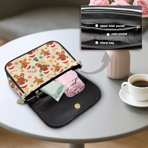 Leather Handbags for Women Cute Shoulder Purse Slouchy Bag Strap Crossbody Casual Flap Bag with Adjustable Strap4