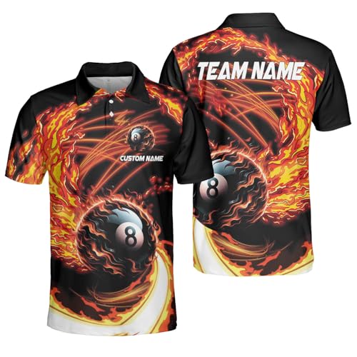 SHAANT Personalized Billiards Shirt, Billiard Pool Shirt for Men, Pool Shirts for Men Billiards, Billiard Team Shirts