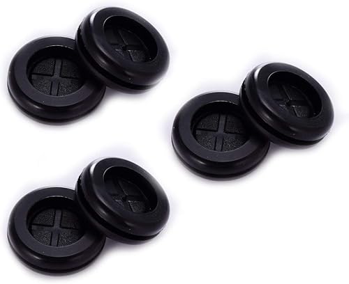 Puerto de goma para fundas de pistola de fumar, válvula de silicona y ojales para infusor de ahumador, infusión de humo, paquete de 6