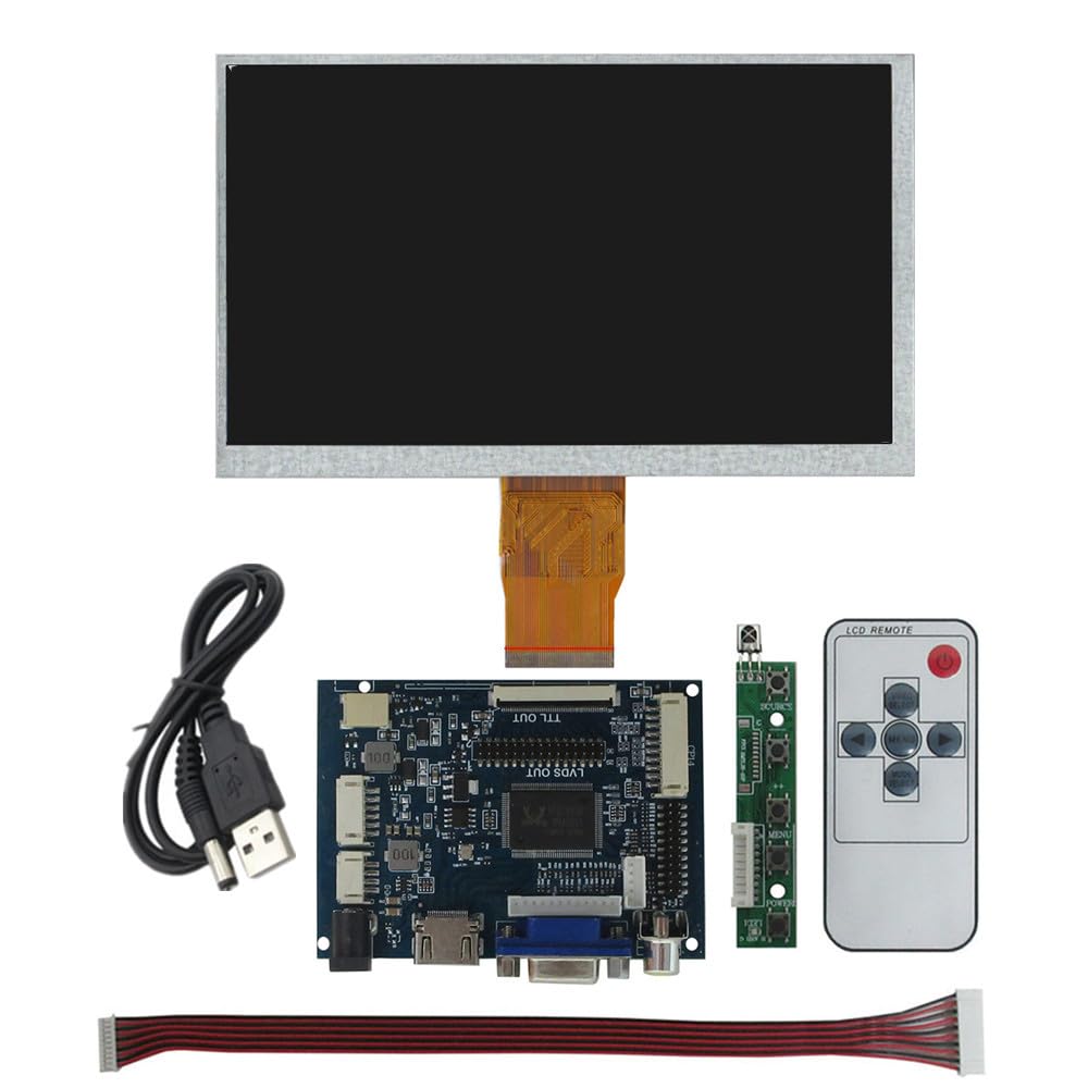 7 pollici IPS 1024 x 600 versatile universale portatile fai da te schermo LCD HDMI/VGA/AV scheda di controllo driver Raspberry Pi PC computer secondo monitor