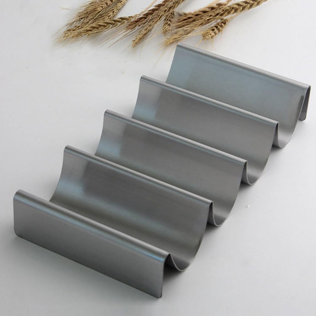 3pcs Stainless Steel Taco Holder Stand Design for Tacos Pancakes and Burritos for Family Gatherings Camping and Outdoor Bbqs and Dishwasher Safe