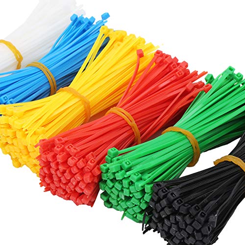 Bridas de 100 mm multicolor de plástico resistente para sujetar cables y manualidades 6