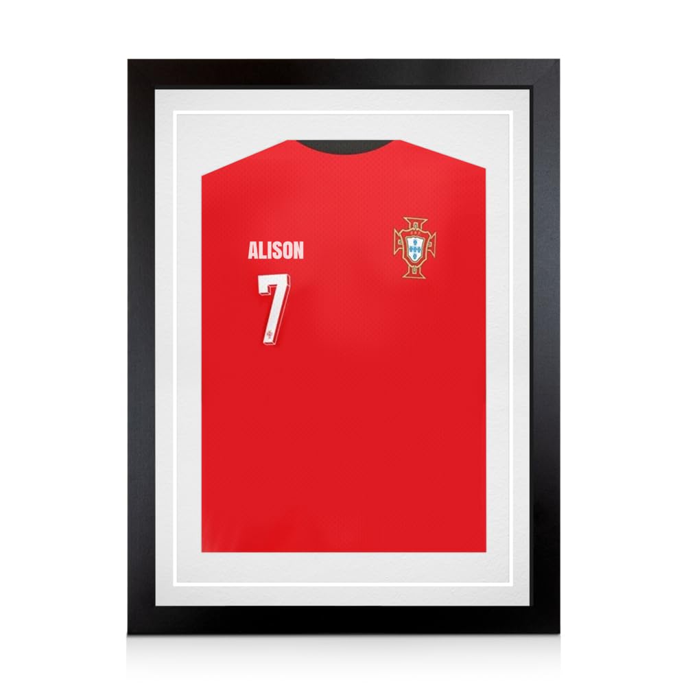 Alison Kingsgate Matte Black 70X50CM Football Shirt Frame With White Mount
