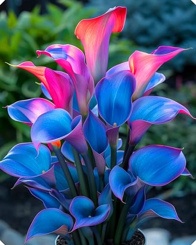 Los bulbos de cala para jardín son muy ornamentales; incluso los principiantes pueden cultivarlos fácilmente.-2bulbos-C