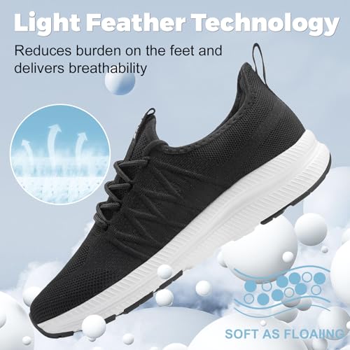 Image of ZOVE Wide Toe Box Shoes for Men Extra Wide Width Sneakers Non-Slip Ultra Light Wide Tennis Running Shoes Breathable Casual Walking Sneakers Diabetes Workout Gym Jogging Sports