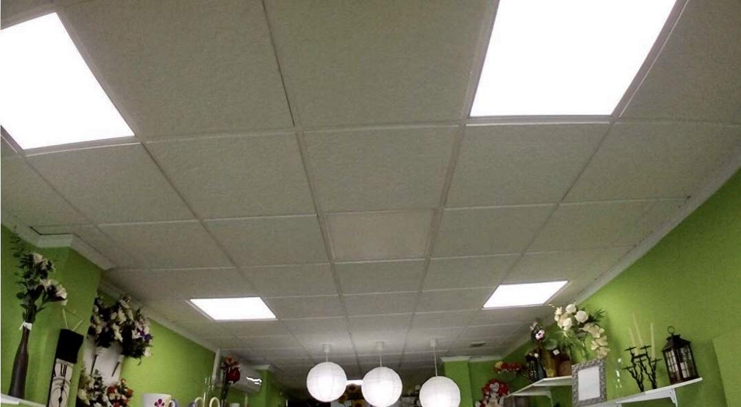 (LA) Panel LED slim 60 x 60 cm 48 W 4400 lumen reali. Bianco freddo (6000 K-6500 K) LED atomant. spedizione gratuito. Pack x2 Bianco freddo
