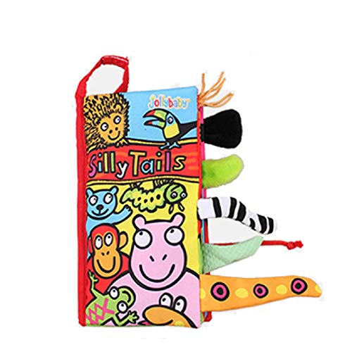 RichDeer Animales Estereoscópicas Colas Libro de Tela Bebé Aprendizaje temprano Libros de educación Juguetes