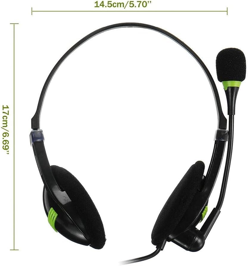 USBHEADSET1 USB Headset with HD Microphone; Noise-Canceling; in-Line Volume Control; Comfortable Over-The-Head Design; Compatible with PC/Laptop - Image 3
