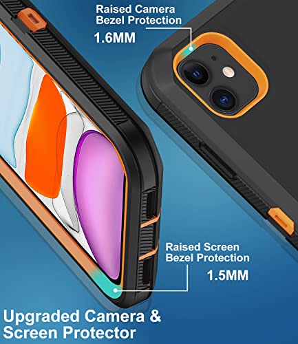 Aimoll-88 YE-0655-FBA-GZ For Iphone 11 Case, With Built In Screen Protector Heavy Duty Drop Protection, Full Body Rugged Shockproof Dust Proof 3- Layer Tough Protective Phone Cover thumb #3