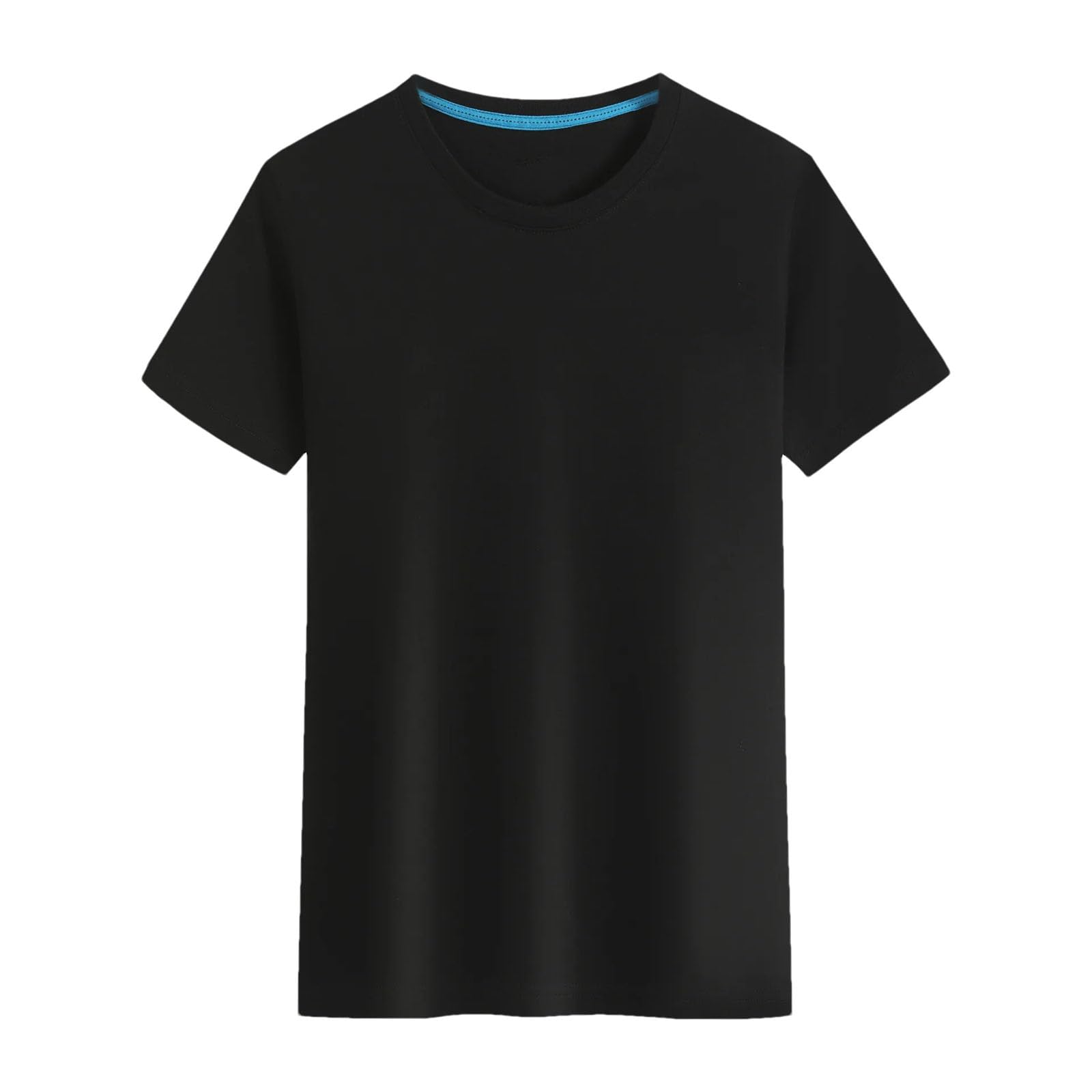 T-shirt da uomo casual in cotone slim fit girocollo a maniche corte t-shirt leggera sportiva top
