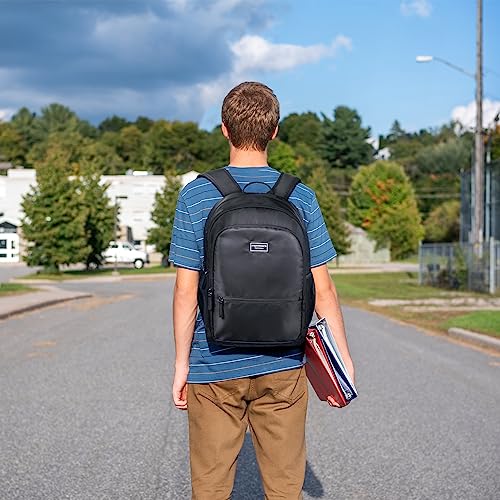 mommore School Backpack 3 Large Compartments Work Bookbag Water Resistant Lightweight Backpacks Casual Travel Backpack2