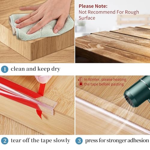 Image of Baby Proofing Edge Protector Strip | Soft Silicone Table Edge Guards and Safety Bumper Cover for Furniture, Desk, Crib, Bed and Wall | Child Safety Protector (10 Meter+8 Corner)