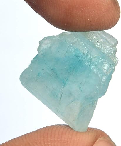 Miniatura 2 de GEMHUB Aguamarina áspera suelta 15.00 ct Aguamarina azul natural Piedra curativa, Aguamarina áspera para joyería, Gema, Brasil - Aguamarina