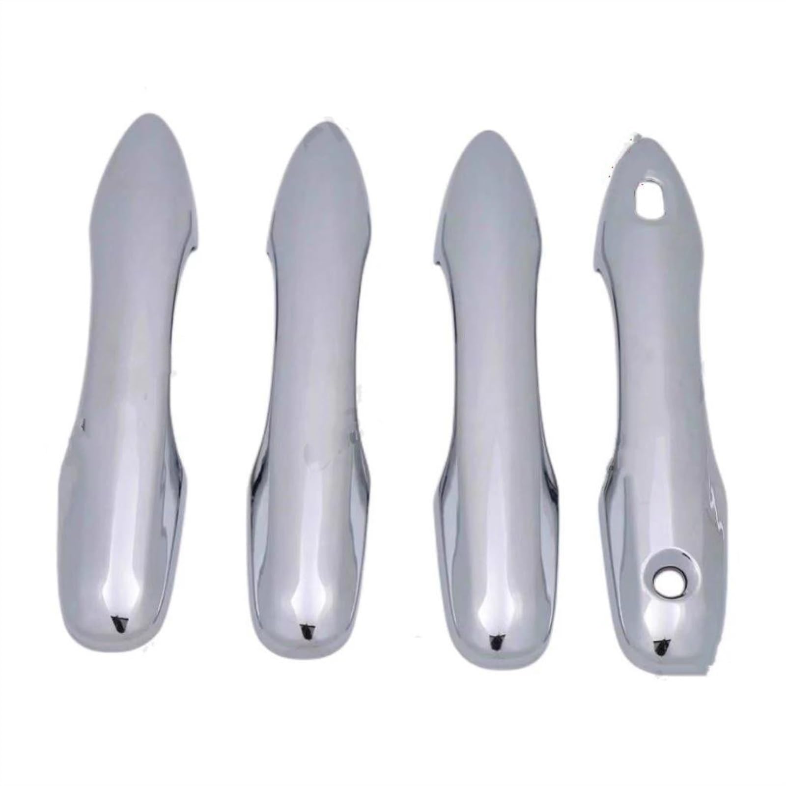 NOHEEU Carbon Fiber Chrome Car Door Handle Bowl Cover for Toyota for Corolla for Altis E210 19-23 Sticker(Chrome 1)