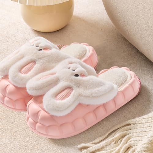 Womens Cute Bunny Animal Slippers Fluffy 3d Rabbit Indoor Outdoor House Slipper Shoes Comfortable Soft Home Slippers4